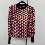 Sanctuary Women's Size M Black Abstract Long Sleeve Shirt