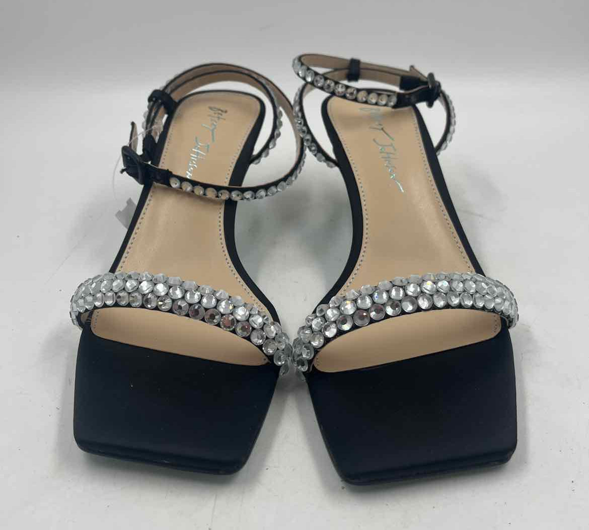 Betsey Johnson Women's Shoe Size 8 Black Rhinestones Heels