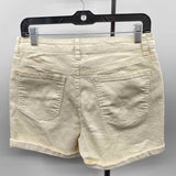 D. Jean Women's Size 8 Ivory Solid Shorts