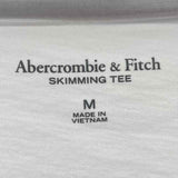 Abercrombie & Fitch Junior's Size M White Solid T-Shirt