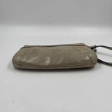 COACH Shimmer Taupe Leather Wristlet