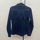 True Religion Women's Size S Navy Western Long Sleeve Shirt