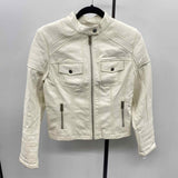 Guess Women's Size S White Solid Jacket