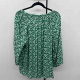 Jones New York Women's Size 2X Green Floral Long Sleeve Shirt