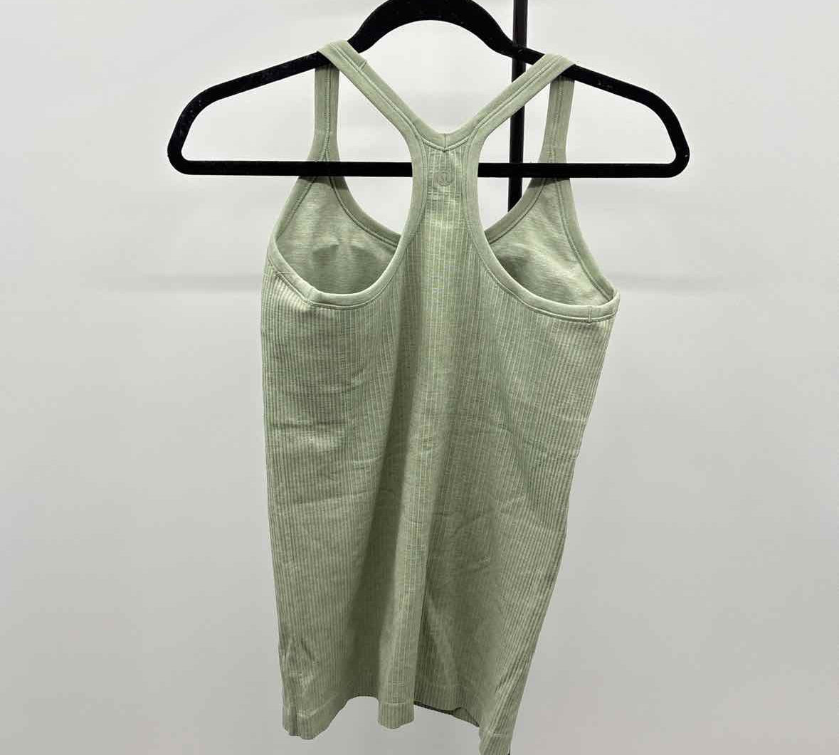 Lululemon Junior's Size M Green Ribbed Tank