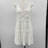 mi ami Women's Size 14 White Solid Dress