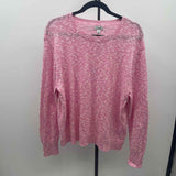 J Crew Women's Size L Pink Heathered Sweater