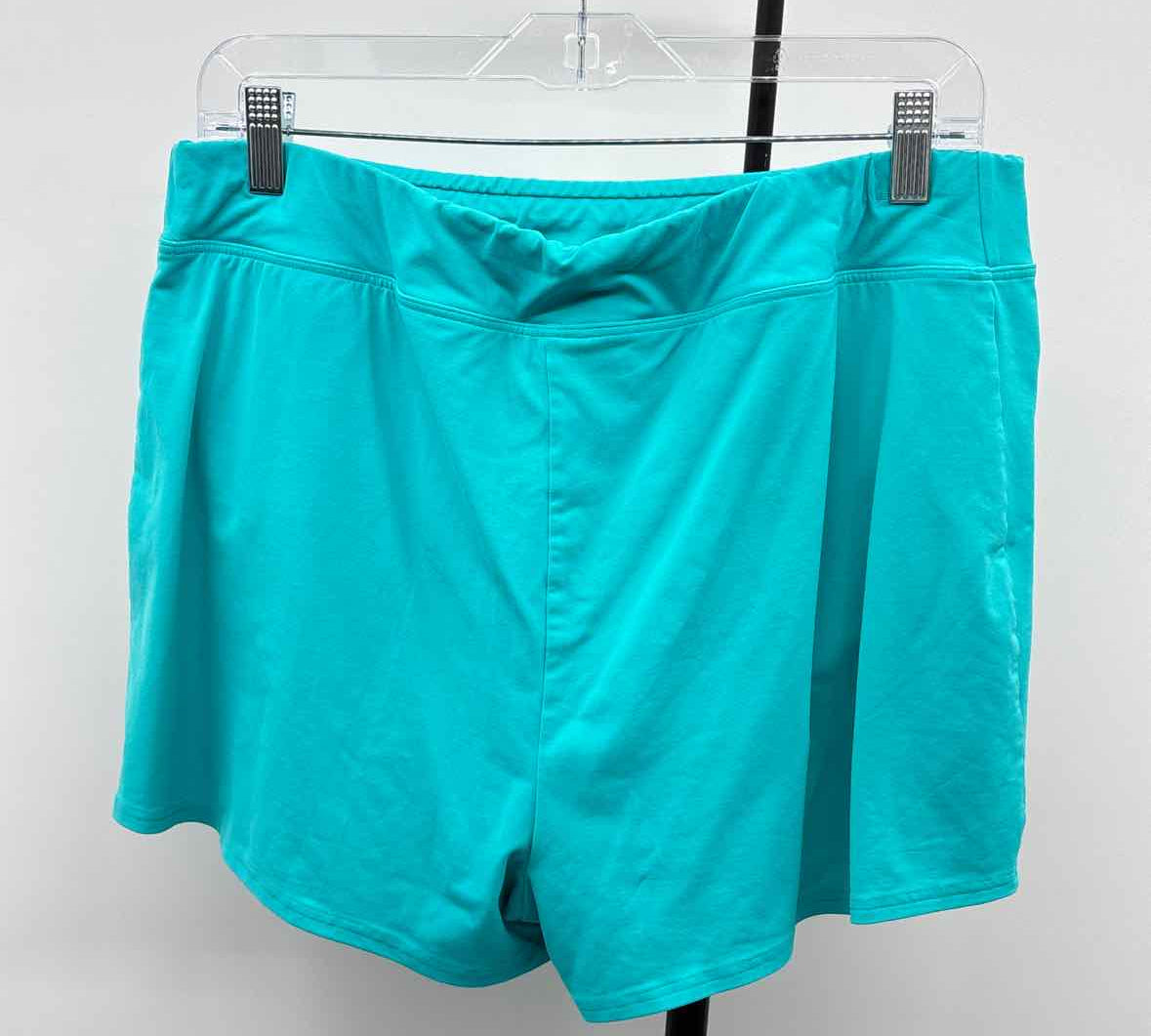 Lands End Women's Size 14 Aqua Solid Swimsuit - Separate
