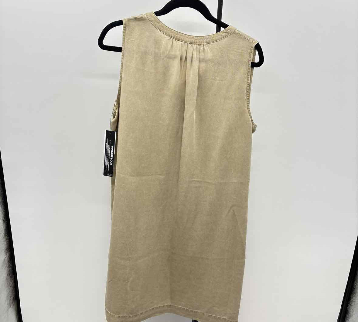 Tribal Jeans Women's Size 14 Khaki Solid Dress