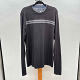 Arrow Men's Size XLT Black Striped Long Sleeve Shirt