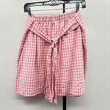 J.O.A. Women's Size L Pink Gingham Skirt