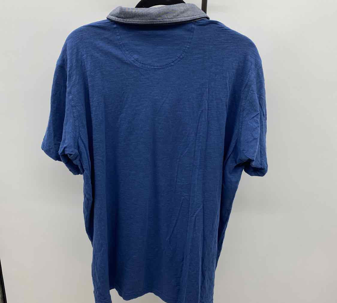 Columbia Men's Size XL Blue Solid Short Sleeve Shirt