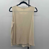 Chico's Women's Size L Ivory Crochet Sleeveless Shirt