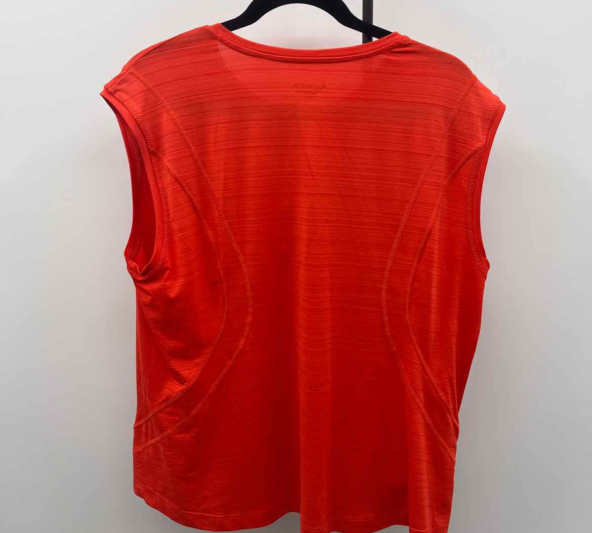 Athleta Women's Size 1X Orange Stripe Sleeveless Shirt
