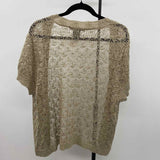 United States Sweaters Women's Size XL Tan Open Weave Cardigan