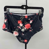 Beachsissi Women's Size L Peach Floral Swimsuit - 2 Piece
