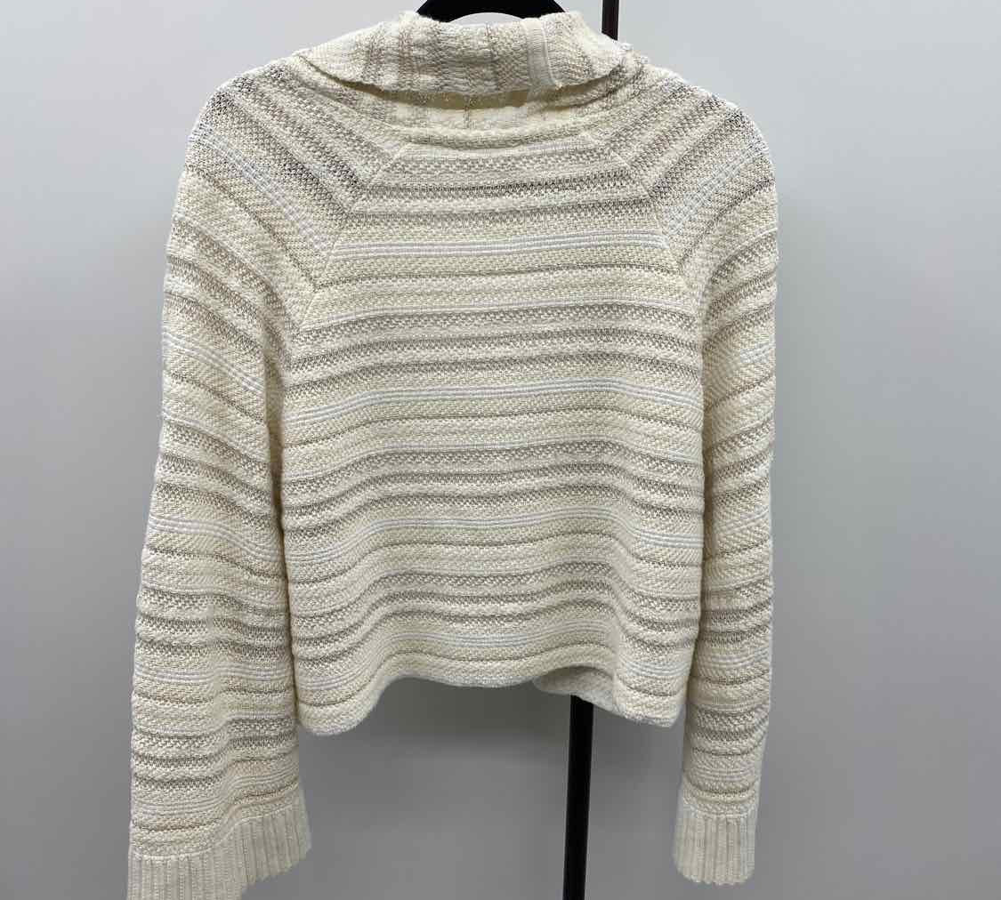 Moth Junior's Size M Ivory Textured Cardigan