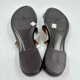 Italian Shoemakers Women's Shoe Size 10 Brown Rhinestones Sandals
