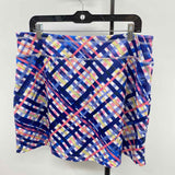 Nanette Leopore Women's Size 14 Blue Plaid Skirt