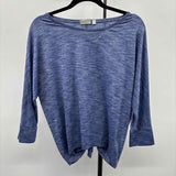 Athleta Women's Size S Blue Heathered Long Sleeve Shirt