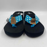 Corkys Women's Shoe Size 10 Turquoise dotted Flip Flops
