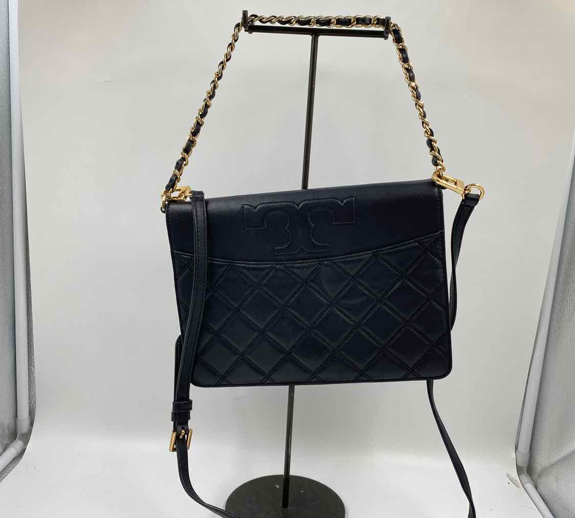 Tory Burch Women's Black Luxe Quilted Purse