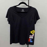 Fila Women's Size XL Black Logo Short Sleeve Shirt