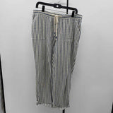 Natural Women's Size 10 Blue Stripe Pants