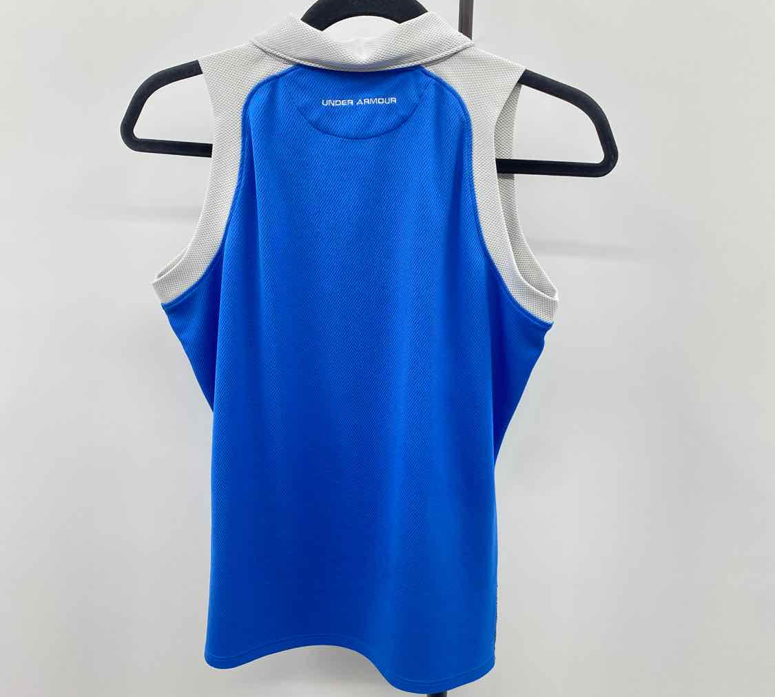 Under Armour Women's Size M Blue Textured Sleeveless Shirt