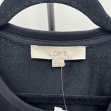 Loft Women's Size M Black Bows Sweatshirt