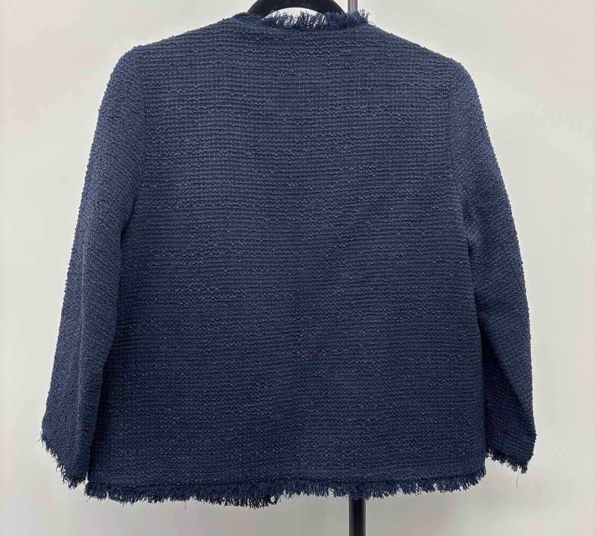 Tyler Boe Women's Size XS Navy Textured Jacket