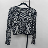 Carmen Women's Size L Black Damask Jacket