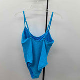 Shade & Shore Women's Size M Turquoise Textured Swimsuit - 1 Piece