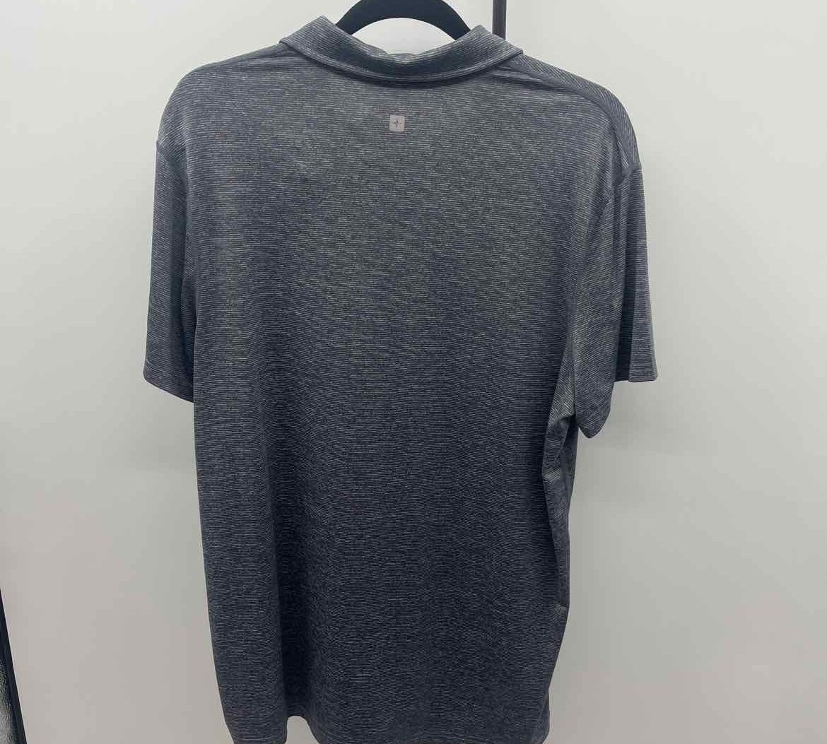 Mountain Warehouse Men's Size L Gray Striped Short Sleeve Shirt
