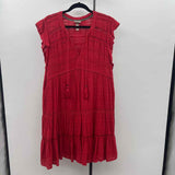 Knox Rose Women's Size 20 Red Textured Dress