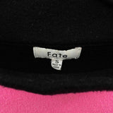 Fate Women's Size S Pink Color Block Sweater
