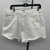 Citizens of Humanity Women's Size 10 White Solid Shorts