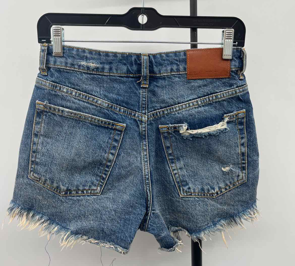 Zara Junior's Size 2 Blue Distressed Shorts