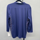 Izod Women's Size XL indigo dotted Long Sleeve Shirt