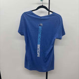 108 Stitches Women's Size XL Blue Baseball Short Sleeve Shirt