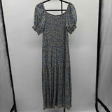 Max Studio Women's Size L Blue Floral Dress
