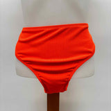 Cupshe Women's Size 14 Orange Ribbed Misc. Swimwear