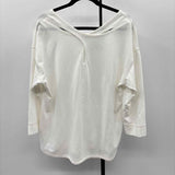 Talbots Women's Size XL White Solid Long Sleeve Shirt