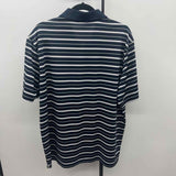 Walter Hagen Men's Size XL Navy Striped Short Sleeve Shirt
