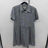 The PoDOLLS Women's Size 14 Navy Checkered Dress