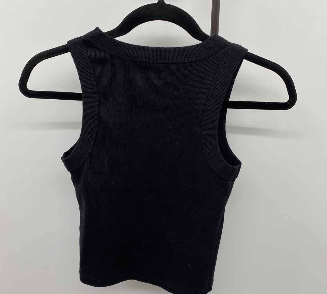 Old Navy Junior's Size S Black Ribbed Sleeveless Shirt