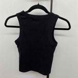 Old Navy Junior's Size S Black Ribbed Sleeveless Shirt