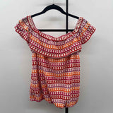 37 Orchard Women's Size S Multi-Color Textured Short Sleeve Shirt