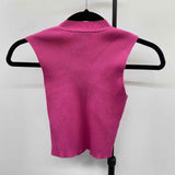 Happily Grey Junior's Size M Pink Ribbed Sleeveless Shirt