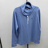 The Black Dog Women's Size M Blue Solid Sweatshirt